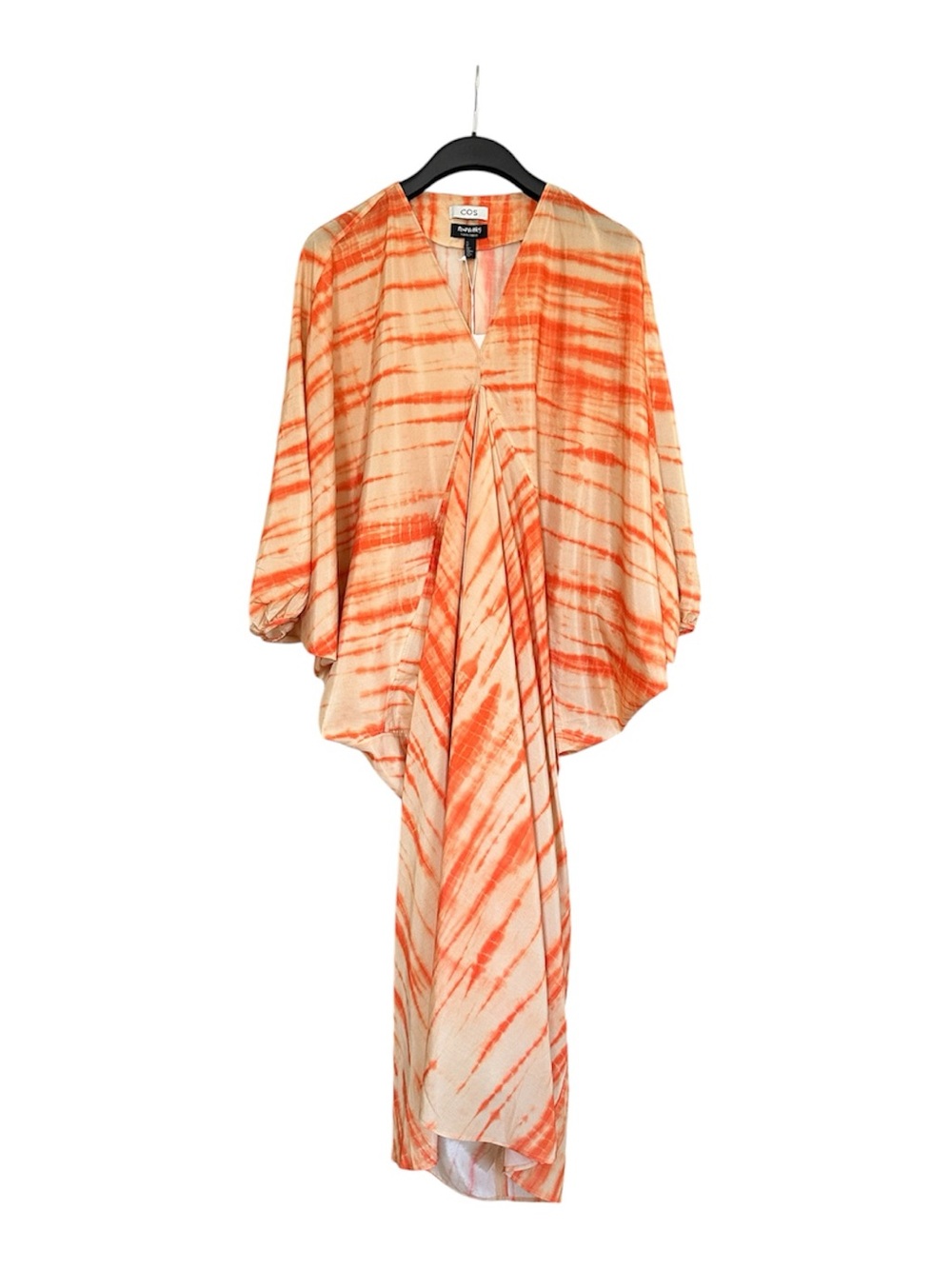 NWT COS Tabata Shibori Oversized Tie-Dye Silk Kaftan Dress US4